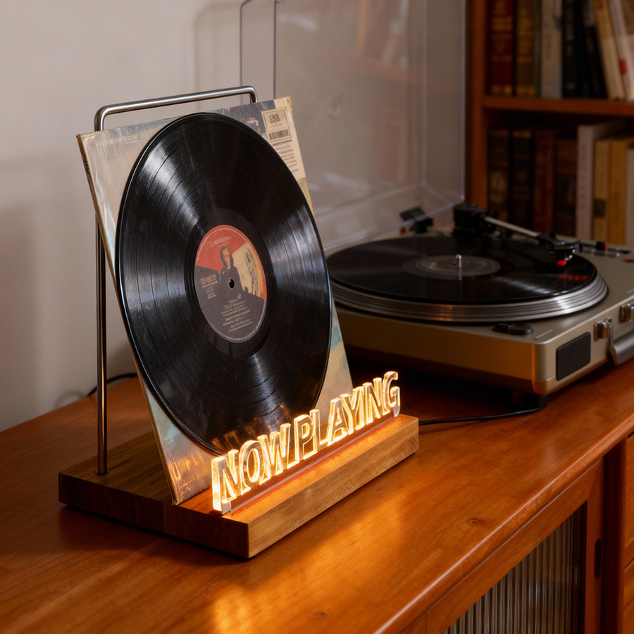 Coffee Equipment Holder - Vinylplatenhouder, Koffieshop Decoratie Esthetische CD-plank Displayrek,