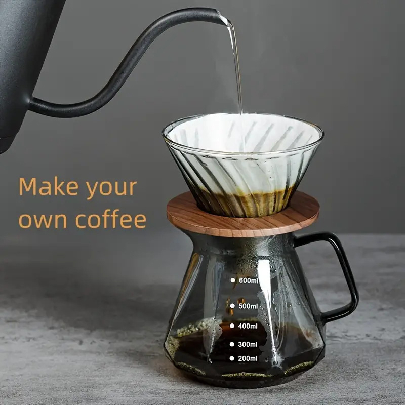 Coffee Equipment Holder - Koffiefilterstandaard Giet-over filterstandaard Kegelvormige koffiedruppelaarhouder Duurzaam