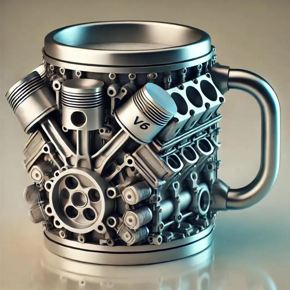 Coffee Equipment Home - 3D-motoren Ontwerp Mok Motoren Roestvrijstalen beker