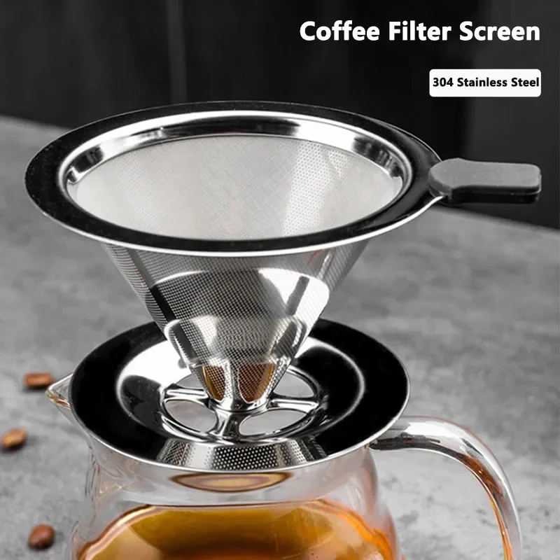 Coffee Equipment Holder - Draagbaar koffiefilter van roestvrij staal, makkelijk