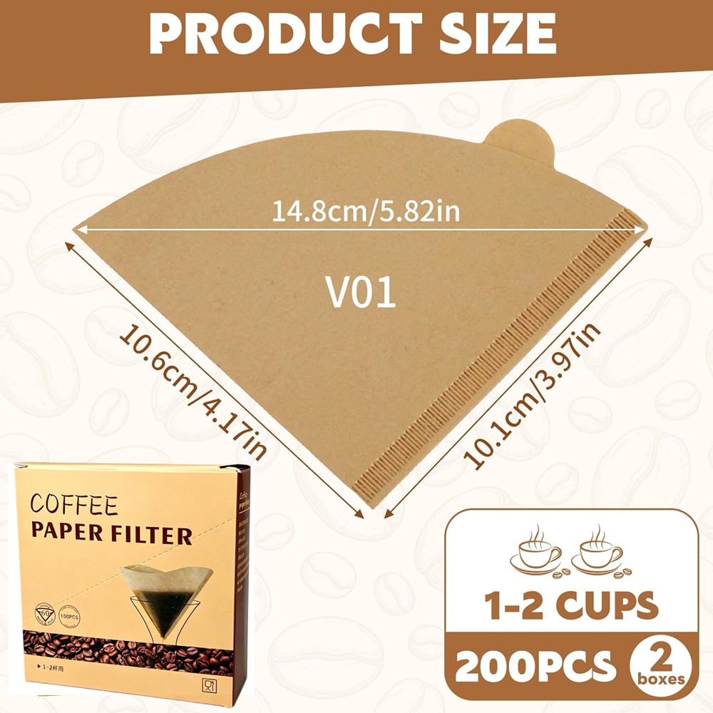 Koffiefilters 200 stuks conisc - Coffee Equipment Machine recensie en prijs