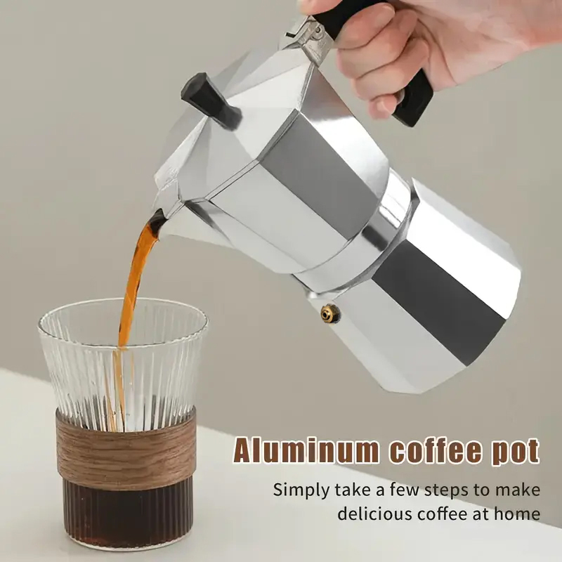Klassieke aluminium moka pot 5 - Coffee Equipment Tools recensie en prijs