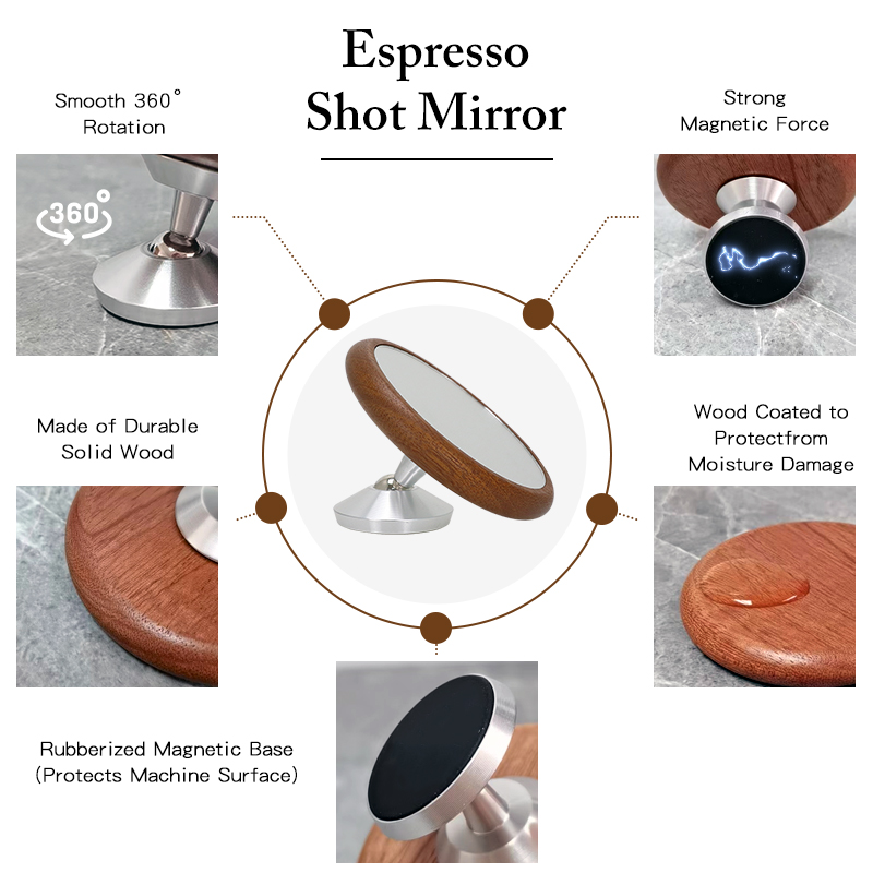 Espresso Shot Spiegel Magnetis - Coffee Equipment Holder recensie en prijs